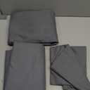 Air Mattress Sheet Set for Queen Size - 4 Piece Breathable & Cooling Sheets w/Extra Deep Pockets - Fits Inflatable & Blow Up Air Mattresses Up to 24 Inches Thick - Soft and Wrinkle Free - Dark Grey