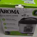AROMA 8-Cup (Cooked) / 2 Qt. Digital Rice & Grain Multicooker, Durable Nonstick Inner Pot, Oatmeal, Steam, White & Brown Rice, Keep Warm