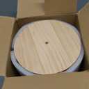 Paper Towel Holder - 100% Natural Wood, Wooden Wood Stand with Iron Base, Wooden Paper Towel Holder for Kitchen, Desktop, Cabinet (Brown)