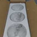 Fixture Replacement Clear Glass Shade, E26 Base with 1-5/8" Fitter, 3-Pack Cone Replacement Shades for Pendant Light, Wall Sconce, Vanity Light, Table Lamp