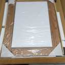 Bathroom Mirror for Wall with Wooden Frame, 20"x28" Solid Wood Vanity Mirror for Farmhouse, Bathroom, Bedroom, Vertical or Horizontal Hanging (Brown)