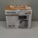 AIRMSEN 20 Bar Espresso Machine with Automatic Milk Frother, Cappuccino & Latte Coffee Maker with Quick Brew Dual Boiler (1350W + 1000W), Stainless Steel, 60oz Water Tank, Touchscreen