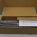 Heavy Duty Curtain Rods for Windows 66 to 120 Inch, 1 Inch Bronze Curtain Rods Set of 2 Pack for Outdoor Patio, Farmhouse, Bedroom, Adjustable Easy Install Modern Drapery Rod (Bronze,30-120-2p)