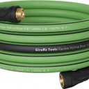 Giraffe Tools Garden Hose 5/8", Water Hose Heavy Duty, Flexible, Lightweight Hybrid Hose with Swivel Handle, 50ft Male to Female Fittings, Burst 600 PSI