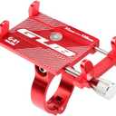 GUB G-81 Bicycle Phone Mount Stand 3.5-6.2inch Phone Metal Bike Mobile Phone Handlebar Holder Mount (Red)