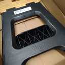 Vigar Compact Step Stool Foldable, 16-inch Two-Step Stools for Adults up to 330 Pound, Lightweight Stool, Non-Slip Folding Step Stool, Black, Bamboo Print on Top