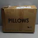 puredown Goose Feathers and Down Pillow for Sleeping Hotel Collection Bed Pillows, Gusseted, Queen, Set of 2 (Gusseted Style 1)