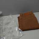 Sidefeel Women's Corduroy Pants Casual High Waisted Baggy Wide Leg Elastic Waist Loose Trousers with Pockets (Racing Red) Small