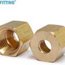 LTWFITTING 3/16 OD Brass Compression Union,Sleeve Ferrule,Nut Sets (Pack of 130)