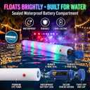 Jenaai 3 Pack LED Pool Noodle Floating Foam Stick 52 Inch Glow Pool Noodle