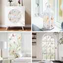 2 x Coavas One Way Window Privacy Film, Reflective Window Tint for Home See Out Not in, Sun Blocking Anti UV Static Cling Glass Windows Door Coverings for Winter (17.5 x 78.7 Inch, Z-translucent Birds)