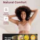 Momcozy Nursing Bras for Breastfeeding, YN21 Seamless Ultra Comfort Maternity Bra, Natural Shape, Pregnancy Sleep Bralette (Beige, M)