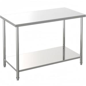 Hipicute Stainless Steel Work Table 60 x 24 x 35 Inch with 2-Tier Storage, Adjustable Undershelf and Pre-installed Galvanized Feet, 660LBS NSF Commercial Table for Prep, Kitchen, Restaurants, and Home