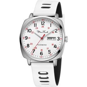 Diaofendi Waterproof Nurse Watch for Medical Professionals,Women Men, 24 Hour with Second Hand, Military Time Easy to Read Dial