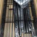 Amazon Basics 4-Shelf Adjustable, Heavy Duty Storage Shelving Unit on 3'' Wheel Casters, Metal Organizer Wire Rack, 36" L x 14" W x 57.75" H, Black