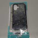 DJSOK Compatible with iPhone 17,Glossy PC Anti-Scratch Shockproof Case - Aesthetic Toned Tiles Green Glass