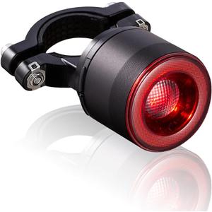 Smart AutoSensing Bike Brake Tail Light 300 Lumens High Brightness, 8Level Adjustable, 800m Visibility, IP66 Waterproof, Aluminum Alloy, 220° Wide Angle, Vibration WakeUp, PowerOff Memory [Black]