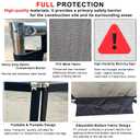 118" x 45" Heavy-Duty 3-Section Debris Containment Mesh Barriers
