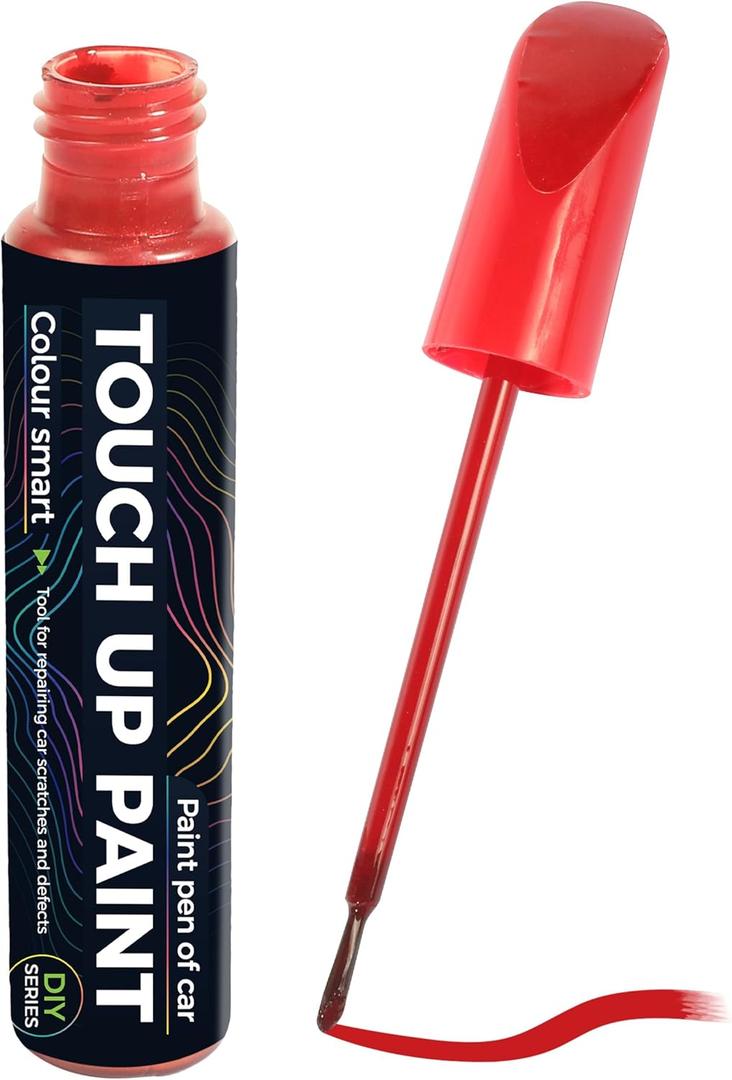 2 x RACOONA Paint Pen,Car Accessories Touch Up Paint Pen,Car Paint Scratch Repair,Car Scratch Remover Pen,Touch Up Paint Pen for Cars,Car Touch Up Paint Pen,Deep Scratches for All Types of Cars (Pearl Red)