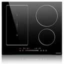 Noxton 24 Inch Induction Cooktop, 4 Burners Electric Cooktop, Upgraded Induction Stovetop with Flex Zone, Power Boost, Pause, 9 Power Levels, Child Safety Lock, Timer, 7200W, 220-240V Hard wire