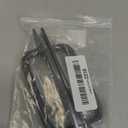 Piutouyar 2 Pack Aluminum Alloy Sliding Barn Door Handle, 128mm / 5 Inch Hole Center Gate Door Handle, Closet Door Pulls with Plate for Kitchen, Cabinet, Bathroom, Closet, 5.9 Inch Long（Black）