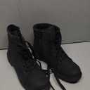 Rominz White Snow Boots for Women Black Winter Ankle Bootie with Warm Faux Fur Lining & Zipper Non-Slip Waterproof Boot (Black, US 7.5)