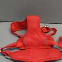 BARKBAY No Pull Dog Harness Large Reflective Dog Harness with Front Clip and Easy Control Handle for Walking Training Running with ID tag Pocket(Red,L)