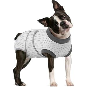 FUAMEY Dog Recovery Suit Male,Dogs Surgery Neuter Suits Puppy Spay Shirts for Female Protect Dog's Skin Anti Licking Abdominal Wounds Doggie Onesie Pet Bodysuit Alternative to Cone Polka Dot M
