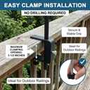 4 Pack 55 Inch Integrated String Lights Pole Bracket