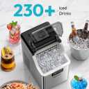 EUHOMY Ice Cube Maker Machine Countertop, 45Lbs/Day, 24Pcs in 13 Mins