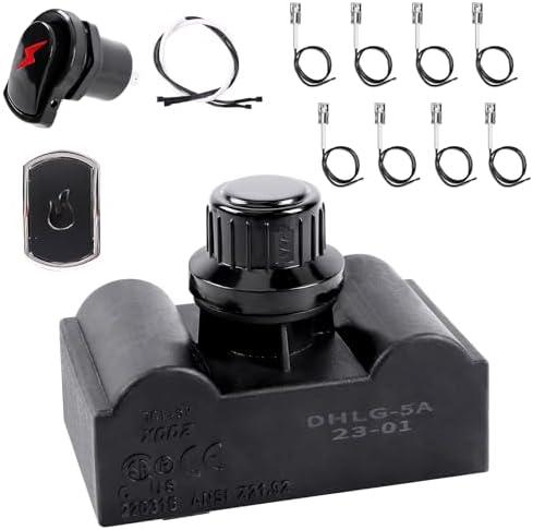 SearCook Ignitor Replacement Kit For Charbroil, 5 Outlet Ignition Module With Wires and Switch Buttons for Charbroil Most Models Ignition System, Original Part G515-0030-W2