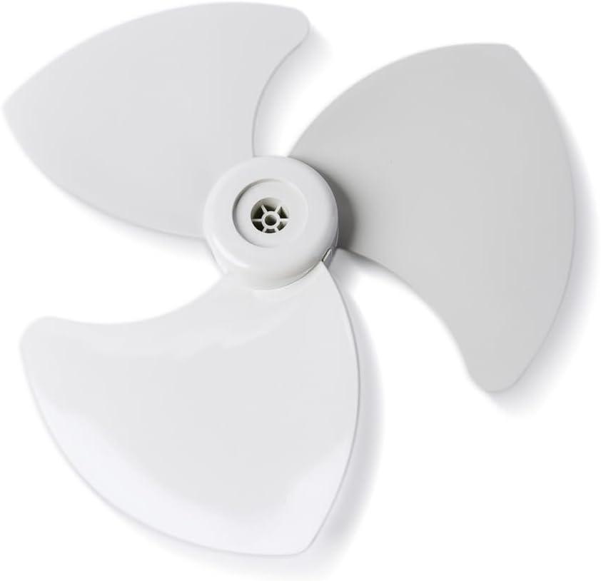 18-Inch Fan Blade Replacement (Gray) with Free Lock Cap or Fan Blade Nut  Durable Plastic, Universal Fit for Pedestal & Wall Fans, Easy Installation