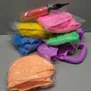 Lewtemi 6 Pcs Hopper Ball Carnival Outdoor Games 29 Inch Jumping Hopping Inflatable Ball Bouncing Ball with Handle and Air Pump for Adults Sport Exercise (Light Colors)