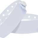 100 Pack White Hospital Wristbands Vinyl Patient Id Bands Medical Plastic Wristbands by Fivepeans