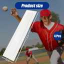 Baseball Pitching Rubber Thin Rubber Throw Down Pitcher's Mound Portable Pitching Mound Bases Plate Mat for Baseball Softball Pitcher Practice Drills Training Skill Camps