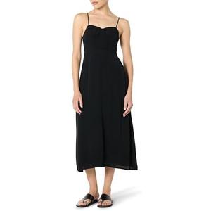 The Drop Women's Linea Spaghetti Strap Maxi Dress with Front Slit 4XL