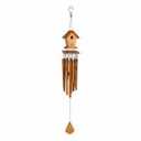BAMBECO Bamboo Hut Woodstock Chimes Bamboo Woven Hat 34 Inch