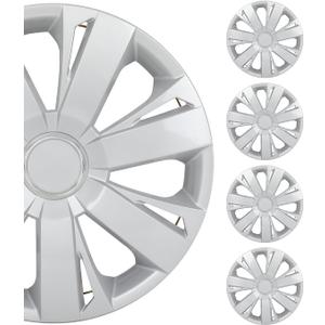 SCITOO Premium 16 Inch Hubcaps Set of 4 Wheel Rim Cover OEM Style Easy Snap On Car Truck SUV Hub Cap Replacement for Mazda,for Dodge,for Ford,for Honda,for Kia,for Mitsubishi,for Hyundai,etc.