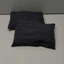 Ripeng 2 Pcs Small Pillows Down Alternative Microfiber Mini Pillows Soft Machine Washable Breathable Tiny Cushion for Travel Sofa Chair Sleeping Neck Wrist Lumbar Knee Support (14"x10",Black)