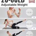 YOTTOY Adjustable Resistance Band Set,2060 lbs with 6 Latex Bands,Exercise Bands for Home Gym, Workout Bands for Legs & Glutes, Elastic Bands for Exercise, Stretch Bands for Fitness Training (Grey)