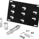 Drill-Free Front Tow Hook License Plate Frame for BMW 2 3 4 5 Series X3 X4 Z4 i3 F22 F30 F31 F32 F33 F36 F07 F10 F11 G30 Relocator Holder Front Bumper Frame (F Chassis)