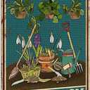 FLFGIDD Tin Sign Hoeing Ain't Easy Gardening Garden Aluminum Metal Signs for Toilet Restroom Home Decor Gifts 8x12 inch-Tin Sign