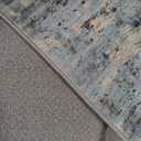 6x9 Area Rugs for Living Room Large Washable Carpets for Bedroom Blue Brown