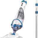 Enhulk Battery Operated Pool Vacuum Cleaner, Upgraded 34cm Head, Up to 60 Minutes Operating Time, Pool Cleaner with 3 Filters and Telescopic Pole, Suction Up to 4200L/H