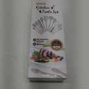 Kitchen Utensil Set - 11 Cooking Utensils - Colorful Silicone Kitchen Utensils - Nonstick Cookware with Spatula Set - Colored Best Kitchen Tools Kitchen Gadgets (Khaki)