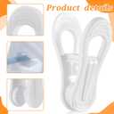 SHENLIU 100 Pack Multi-Purpose Hanger Clips for Hangers, 2.75 Inch White Plastic Clothing Clips for Skirt Pant Hangers Ideal for Jeans, Skirts, Sweaters & Pant