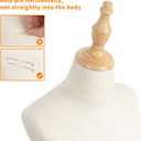Kids Mannequin Body Child Dress Form with Wood Stand Adjustable Height Lightweight & Portable Fits All Kinds of Clothes, 10-11 Years Old