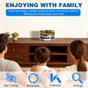 3D HD Big Screen Phone Magnifier, New Cell Phone Screen Magnifier, Foldable Design Screen Version for Movies and Videos, Lightweight Phones Magnifying Screen, Compatible with All Phones (White)