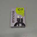 2 x Super Long <10 FEET> Nylon-Braided USB to 8pin Lightning Charging Cable  Charge Cord Compatible with iPhone 5-14, Airpods 1,2,3, Pro1,2, Airpods Max w/Quality Aluminum Connectors (Black)