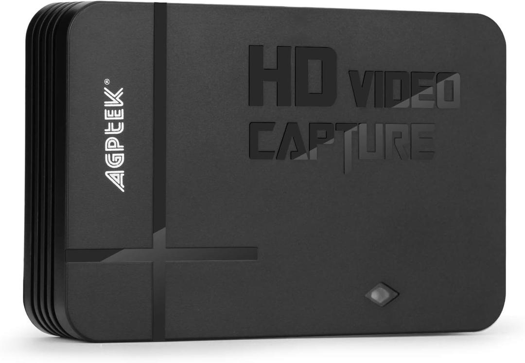 AGPTEK HD Game Capture Video Capture 1080P HDMI/AV Recorder Xbox 360&One/ PS3 PS4,Support Mic in with Both HDMI and AV Input